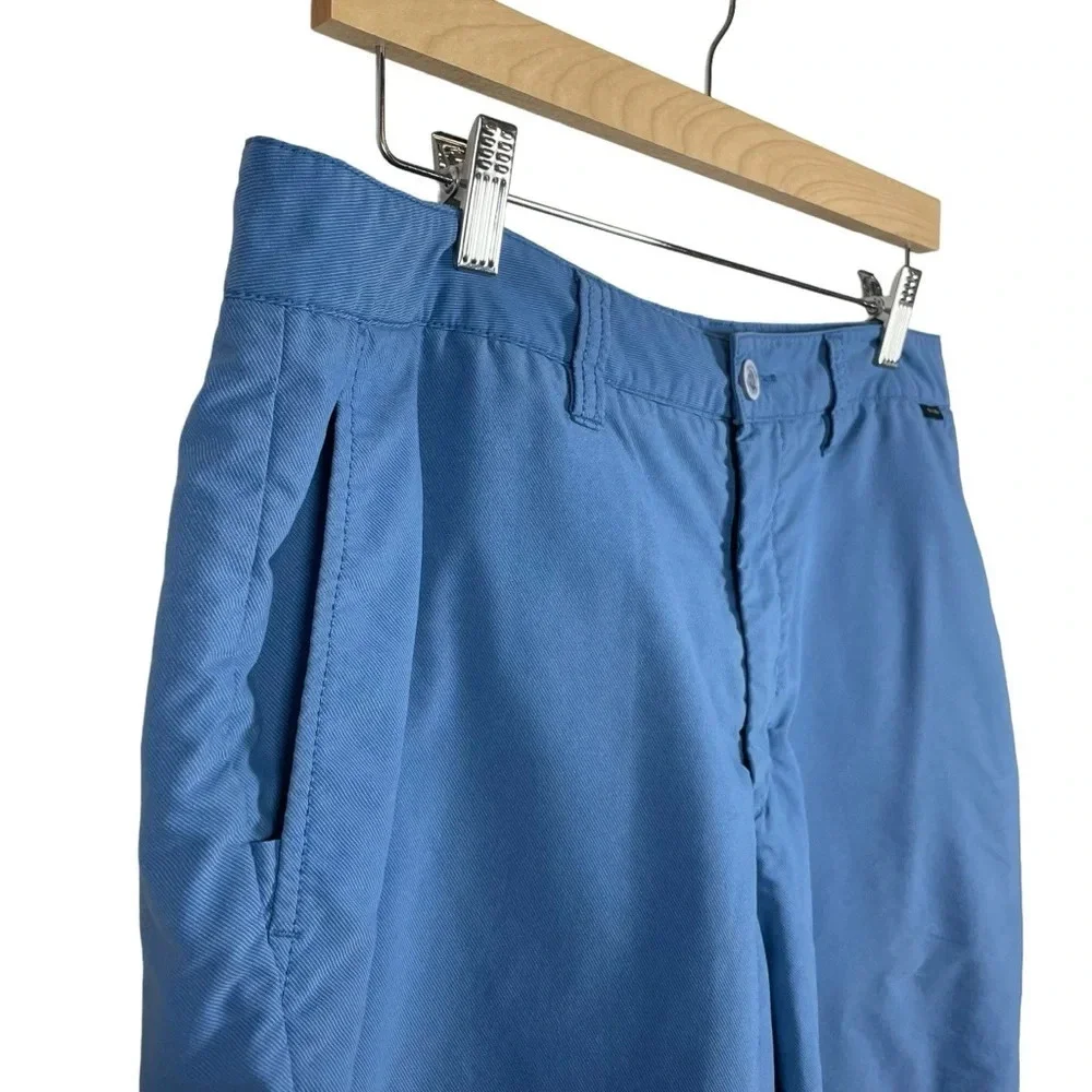 TravisMathew Mens Blue Performance Golf Shorts Stretch Quick Dry Size 36